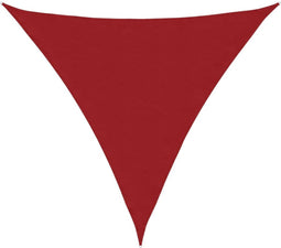 vidaXL - Zonnescherm - driehoekig - 4x4x4 - m - oxford - stof - rood