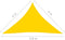 vidaXL - Zonnescherm - driehoekig - 4x4x5,8 - m - oxford - stof - geel