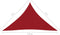 vidaXL - Zonnescherm - driehoekig - 4x4x5,8 - m - oxford - stof - rood