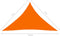 vidaXL - Zonnescherm - driehoekig - 4x4x5,8 - m - oxford - stof - oranje