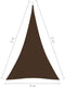 vidaXL - Zonnescherm - driehoekig - 4x5x5 - m - oxford - stof - bruin