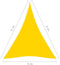 vidaXL - Zonnescherm - driehoekig - 4x5x5 - m - oxford - stof - geel