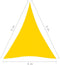 vidaXL - Zonnescherm - driehoekig - 4x5x5 - m - oxford - stof - geel