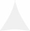 vidaXL - Zonnescherm - driehoekig - 4x5x5 - m - oxford - stof - wit