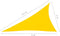 vidaXL - Zonnescherm - driehoekig - 4x5x6,4 - m - oxford - stof - geel