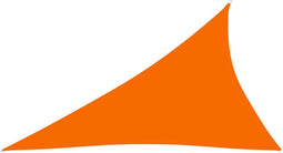 vidaXL - Zonnescherm - driehoekig - 4x5x6,4 - m - oxford - stof - oranje