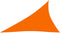 vidaXL - Zonnescherm - driehoekig - 4x5x6,4 - m - oxford - stof - oranje
