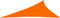 vidaXL - Zonnescherm - driehoekig - 4x5x6,4 - m - oxford - stof - oranje