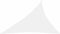 vidaXL - Zonnescherm - driehoekig - 4x5x6,4 - m - oxford - stof - wit