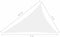 vidaXL - Zonnescherm - driehoekig - 4x5x6,4 - m - oxford - stof - wit