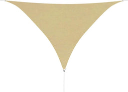 vidaXL - Zonnescherm - driehoekig - 5x5x5 - m - oxford - stof - beige