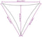 vidaXL - Zonnescherm - driehoekig - 5x5x5 - m - oxford - stof - blauw