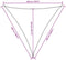 vidaXL - Zonnescherm - driehoekig - 5x5x5 - m - oxford - stof - geel