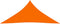 vidaXL - Zonnescherm - driehoekig - 5x5x5 - m - oxford - stof - oranje
