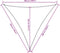 vidaXL - Zonnescherm - driehoekig - 5x5x5 - m - oxford - stof - crèmekleurig