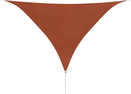 vidaXL - Zonnescherm - driehoekig - 5x5x5m - oxford - stof - terracottakleur
