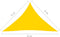 vidaXL - Zonnescherm - driehoekig - 5x5x6 - m - oxford - stof - geel