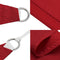 vidaXL - Zonnescherm - driehoekig - 5x5x6 - m - oxford - stof - rood