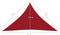 vidaXL - Zonnescherm - driehoekig - 5x5x6 - m - oxford - stof - rood