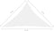 vidaXL - Zonnescherm - driehoekig - 5x5x6 - m - oxford - stof - wit