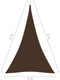 vidaXL - Zonnescherm - driehoekig - 5x6x6 - m - oxford - stof - bruin