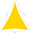 vidaXL - Zonnescherm - driehoekig - 5x6x6 - m - oxford - stof - geel