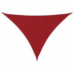 vidaXL - Zonnescherm - driehoekig - 5x6x6 - m - oxford - stof - rood