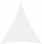 vidaXL - Zonnescherm - driehoekig - 5x6x6 - m - oxford - stof - wit