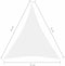 vidaXL - Zonnescherm - driehoekig - 5x6x6 - m - oxford - stof - wit