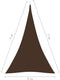 vidaXL - Zonnescherm - driehoekig - 5x7x7 - m - oxford - stof - bruin
