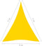 vidaXL - Zonnescherm - driehoekig - 5x7x7 - m - oxford - stof - geel