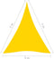 vidaXL - Zonnescherm - driehoekig - 5x7x7 - m - oxford - stof - geel