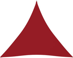 vidaXL - Zonnescherm - driehoekig - 6x6x6 - m - oxford - stof - rood
