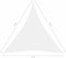 vidaXL - Zonnescherm - driehoekig - 6x6x6 - m - oxford - stof - wit