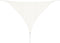 vidaXL - Zonnescherm - HDPE - driehoek - 3,6x3,6x3,6 - m - wit