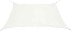 vidaXL - Zonnescherm - HDPE - vierkant - 3,6x3,6 - m - wit