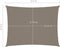 vidaXL - Zonnescherm - rechthoekig - 2,5x3,5 - m - oxford - stof - taupe