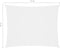 vidaXL - Zonnescherm - rechthoekig - 2x4 - m - oxford - stof - wit