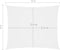 vidaXL - Zonnescherm - rechthoekig - 4x6 - m - oxford - stof - wit