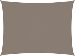vidaXL - Zonnescherm - rechthoekig - 6x8 - m - oxford - stof - taupe