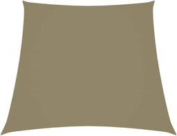 vidaXL - Zonnescherm - trapezium - 3/4x3 - m - oxford - stof - beige