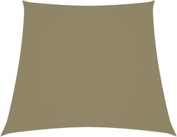 vidaXL - Zonnescherm - trapezium - 4/5x4 - m - oxford - stof - beige