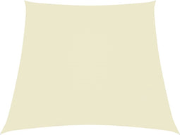 vidaXL - Zonnescherm - trapezium - 4/5x4 - m - oxford - stof - crèmekleurig