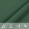 vidaXL - Zonnescherm - vierkant - 2,5x2,5 - m - oxford - stof - donkergroen