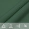 vidaXL - Zonnescherm - vierkant - 3,6x3,6 - m - oxford - stof - donkergroen