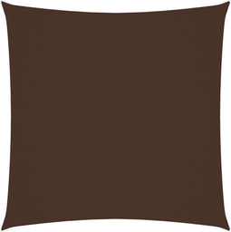 vidaXL - Zonnescherm - vierkant - 3x3 - m - oxford - stof - bruin