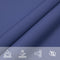 vidaXL - Zonnescherm - vierkant - 5x5 - m - oxford - stof - blauw