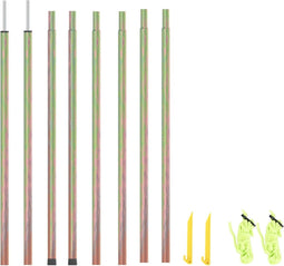 vidaXL - Zonneschermpalen - 2 - st - 200 - cm - gegalvaniseerd - staal