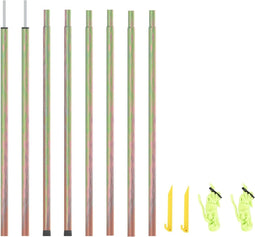 vidaXL - Zonneschermpalen - 2 - st - 250 - cm - gegalvaniseerd - staal