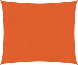 vidaXL - Zonnezeil - 160 - g/m² - 2,5x2,5 - m - HDPE - oranje